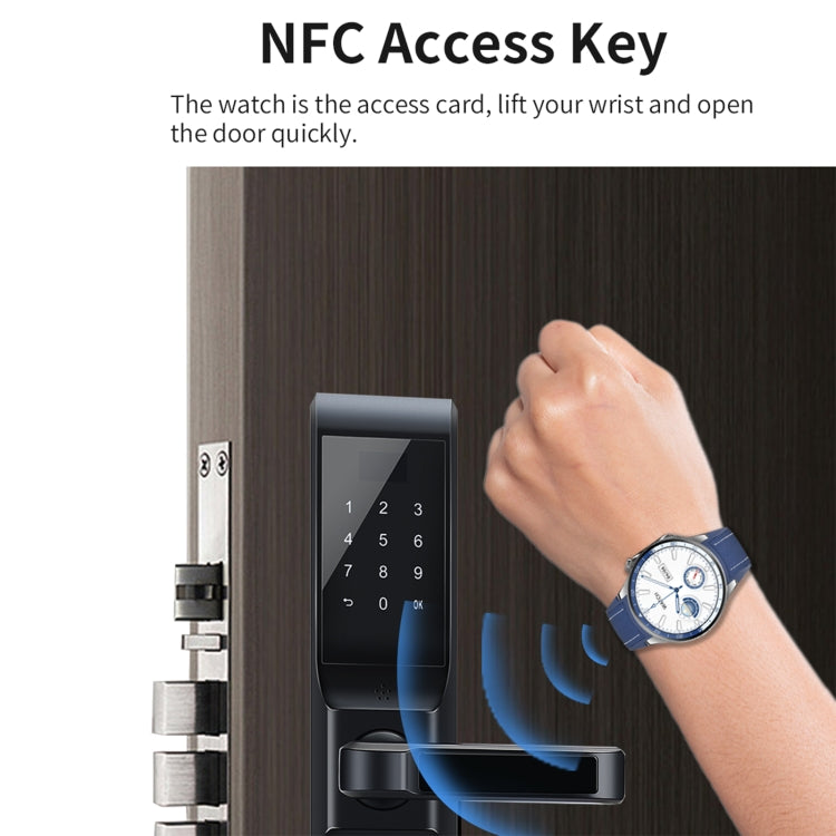 HD Watch X 1.43 inch IP68 BT5.3 Sport Smart Watch, Support Bluetooth Call / Sleep / Blood Oxygen / Heart Rate / Blood Pressure Health Monitor(Blue Leather + Blue Silicone Strap) - Smart Watches by PMC TechLife | Online Shopping South Africa | PMC TechLife | Buy Now Pay Later Mobicred