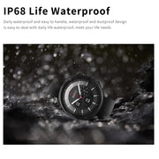 HD Watch X 1.43 inch IP68 BT5.3 Sport Smart Watch, Support Bluetooth Call / Sleep / Blood Oxygen / Heart Rate / Blood Pressure Health Monitor(Silver Steel + Blue Silicone Strap)