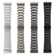 For Garmin Fenix 7 / Forerunner 965 22mm Three-Bead Magnetic Buckle Metal Quick Release Watch Band(Silver)
