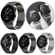 22mm Three-Bead Magnetic Buckle Titanium Alloy Watch Band(Grey)