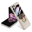 For Samsung Galaxy Z Flip6 GKK Integrated Ultra-thin Leather Card Slots Phone Case with Ring Holder(Titanium Gray) - free shipping - PMC Jewellery - Order now!
