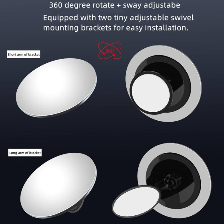 3R 3R-050 Car Rear View Mirror Auxiliary Mirror Car Adjustable Round Blind Spot Mirror - Convex Mirror & Accessories by 3R | Online Shopping South Africa | PMC Jewellery | Buy Now Pay Later Mobicred