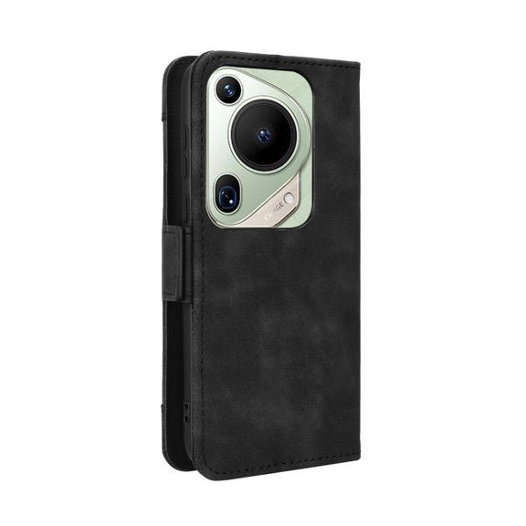 For Huawei Pura 70 Ultra Skin Feel Calf Texture Card Slots Leather Phone Case(Black)