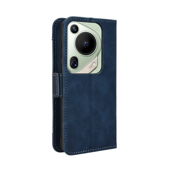 For Huawei Pura 70 Ultra Skin Feel Calf Texture Card Slots Leather Phone Case(Blue)