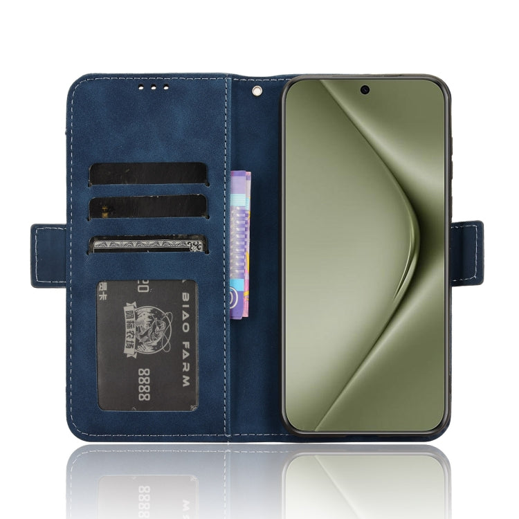 For Huawei Pura 70 Ultra Skin Feel Calf Texture Card Slots Leather Phone Case(Blue)