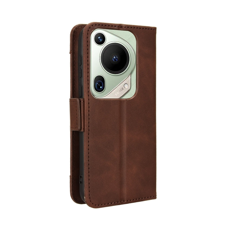 For Huawei Pura 70 Ultra Skin Feel Calf Texture Card Slots Leather Phone Case(Brown)