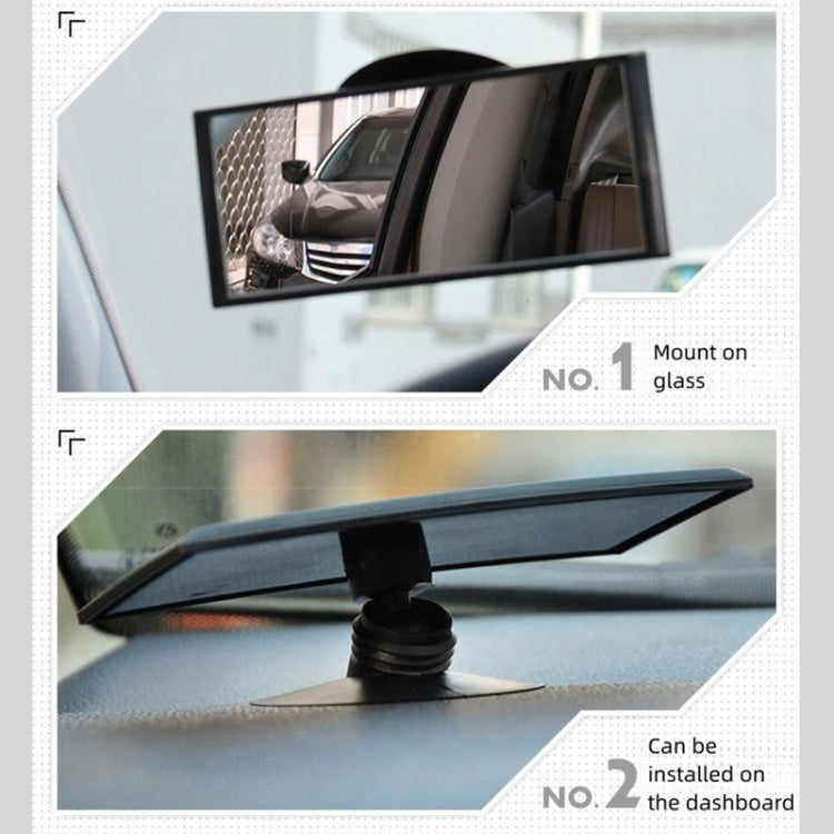 3R 3R-123 Car Suction Cup Curved Wide Angle Rear View Mirror - Interior Mirrors by 3R | Online Shopping South Africa | PMC Jewellery | Buy Now Pay Later Mobicred