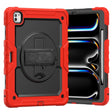 For iPad Pro 13 2024 Silicone Hybrid PC Tablet Case with Shoulder Strap(Red) - iPad Pro 13 2024 Cases by PMC TechLife | Online Shopping South Africa | PMC TechLife | Buy Now Pay Later Mobicred