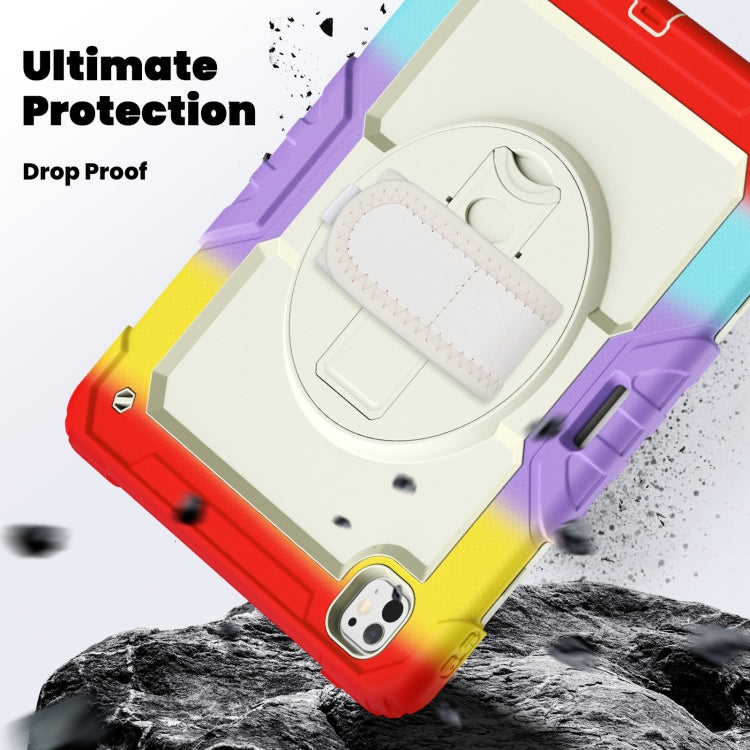 For iPad Pro 13 2024 Silicone Hybrid PC Tablet Case with Shoulder Strap(Camouflage Red) - iPad Pro 13 2024 Cases by PMC TechLife | Online Shopping South Africa | PMC TechLife | Buy Now Pay Later Mobicred