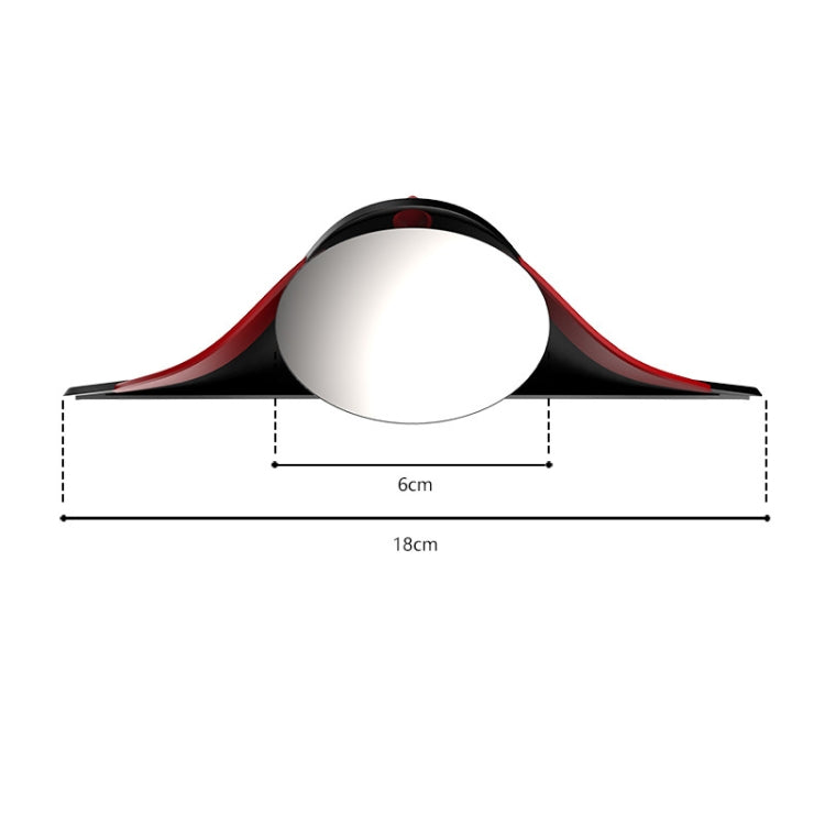 3R 3R-156 2 in 1 Car Auxiliary HD Blind Spot Mirror with Carbon Fiber Texture Rain Shield, Style:Oval Shape - Convex Mirror & Accessories by 3R | Online Shopping South Africa | PMC TechLife | Buy Now Pay Later Mobicred