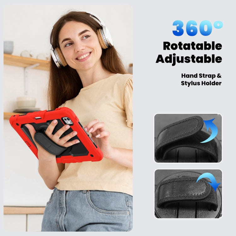 For iPad Pro 11 2024 Silicone Hybrid PC Tablet Case with Shoulder Strap(Red) - iPad Pro 11 2024 Cases by PMC TechLife | Online Shopping South Africa | PMC TechLife | Buy Now Pay Later Mobicred