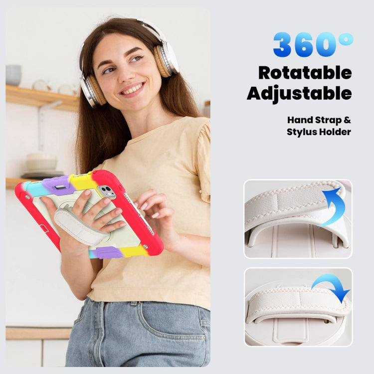 For iPad Pro 11 2024 Silicone Hybrid PC Tablet Case with Shoulder Strap(Camouflage Red) - iPad Pro 11 2024 Cases by PMC TechLife | Online Shopping South Africa | PMC TechLife | Buy Now Pay Later Mobicred