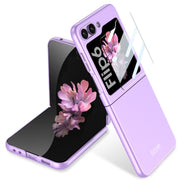 For Samsung Galaxy Z Flip6 GKK Ultra-thin Full Coverage Phone Case with Tempered Film(Dream Mirror Purple)