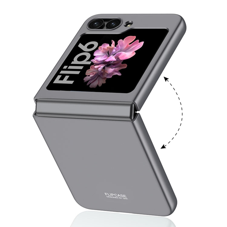 For Samsung Galaxy Z Flip6 GKK Ultra-thin Full Coverage Phone Case with Tempered Film(Dream Mirror Purple)