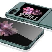 For Samsung Galaxy Z Flip6 GKK Ultra-thin Full Coverage Phone Case with Tempered Film(Dream Mirror Purple)