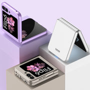 For Samsung Galaxy Z Flip6 GKK Ultra-thin Full Coverage Phone Case with Tempered Film(Dream Mirror Purple)