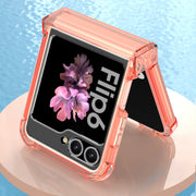 For Samsung Galaxy Z Flip6 / Flip7 FE GKK Airbag Hinge Full Coverage Phone Case with Tempered Film(Black)