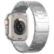 For Apple Watch SE 44mm Magnetic Buckle Titanium Alloy Watch Band(Silver)