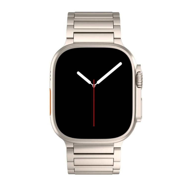 For Apple Watch SE 2023 44mm I-shaped Butterfly Buckle Titanium Alloy Watch Band(Black) - Watch Bands by PMc TechLife | Online Shopping South Africa | PMc TechLife | Buy Now Pay Later Mobicred