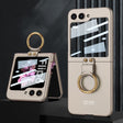 For Samsung Galaxy Z Flip6 / Flip7 FE GKK Integrated Ultra-thin PC Full Coverage Phone Case with Ring Holder(Titanium Gray) - free shipping - PMC Jewellery - Order now!