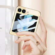 For Samsung Galaxy Z Flip6 / Flip7 FE GKK Integrated Electroplating Full Coverage Phone Case(Transparent)