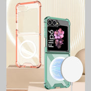 For Samsung Galaxy Z Flip6 GKK MagSafe Airbag Shockproof Phone Case(Green)