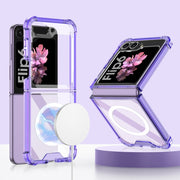 For Samsung Galaxy Z Flip6 GKK MagSafe Airbag Shockproof Phone Case(Purple)