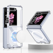 For Samsung Galaxy Z Flip6 GKK MagSafe Airbag Shockproof Phone Case(Transparent)