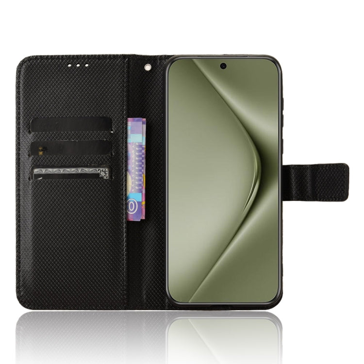 For Huawei Pura 70 Ultra Diamond Texture Leather Phone Case(Black)