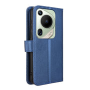 For Huawei Pura 70 Ultra Diamond Texture Leather Phone Case(Blue)