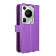 For Huawei Pura 70 Ultra Diamond Texture Leather Phone Case(Purple)