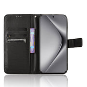 For Huawei Pura 70 Diamond Texture Leather Phone Case(Black)