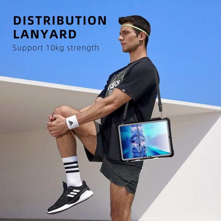 For iPad Pro 11 2024 RedPepper IP68 Waterproof PC + TPU Case with Lanyard & Swivel Bracket(Black) - free shipping - PMC Jewellery - Order now!