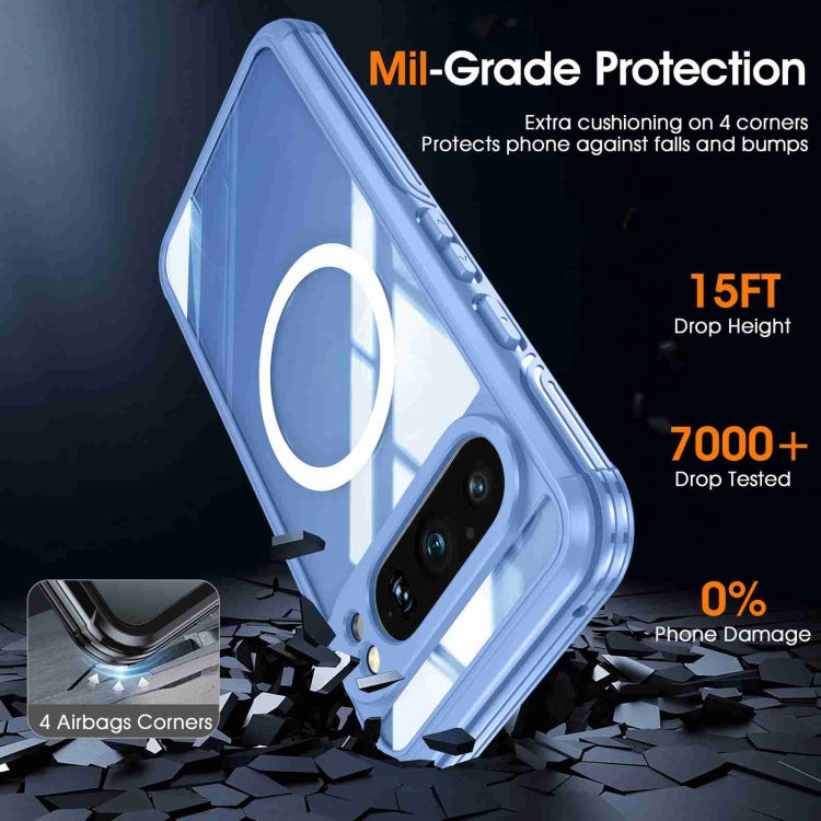 For Google Pixel 9 Pro XL RedPepper Transparent IP54 Life Water-resistant Phone Case(Blue)