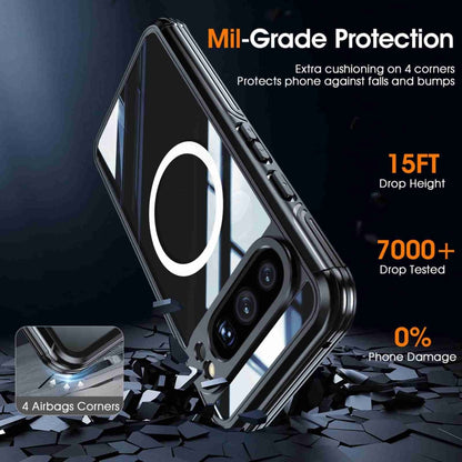 For Google Pixel 9 Pro XL RedPepper Transparent IP54 Life Waterproof Phone Case(Black) - Google Cases by RedPepper | Online Shopping South Africa | PMC Jewellery | Buy Now Pay Later Mobicred