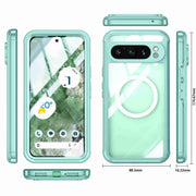 For Google Pixel 9 Pro XL RedPepper Transparent IP54 Life Water-resistant Phone Case(Green)