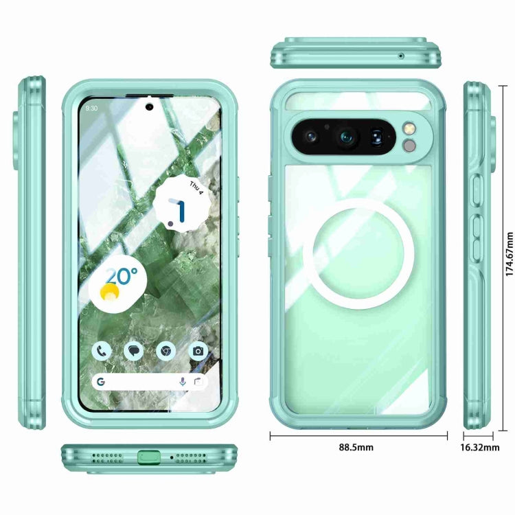 For Google Pixel 9 Pro XL RedPepper Transparent IP54 Life Water-resistant Phone Case(Green)