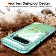 For Google Pixel 9 Pro XL RedPepper Transparent IP54 Life Water-resistant Phone Case(Green)