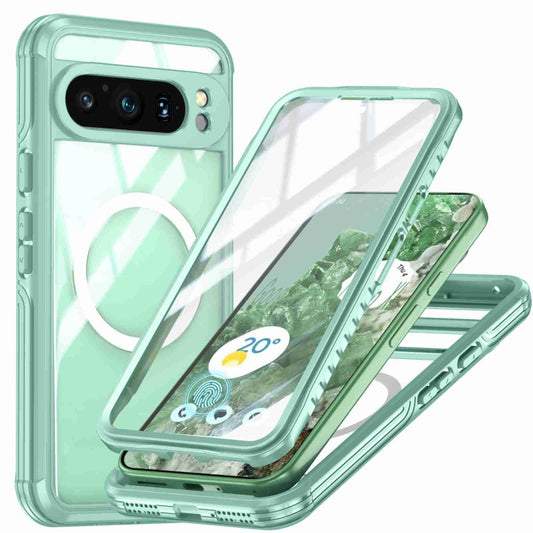 For Google Pixel 9 Pro XL RedPepper Transparent IP54 Life Waterproof Phone Case(Green) - free shipping - PMC Jewellery - Order now!