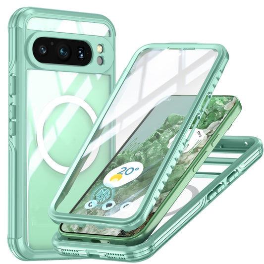 For Google Pixel 9 / 9 Pro RedPepper Transparent IP54 Life Waterproof Phone Case(Green) - free shipping - PMC Jewellery - Order now!