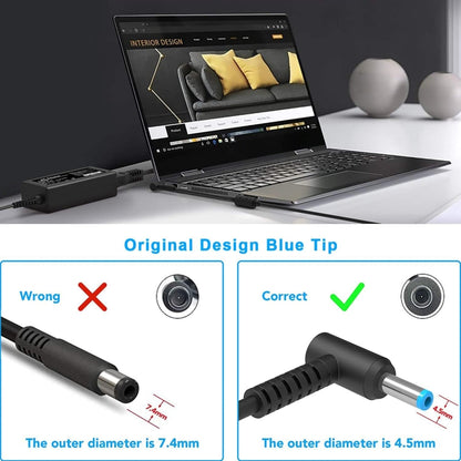45W 19.5V 2.31A Laptop Notebook Power Adapter For HP 4.5 x 3.0mm, Plug:EU Plug - For HP by PMC Jewellery | Online Shopping South Africa | PMC Jewellery | Buy Now Pay Later Mobicred
