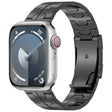For Apple Watch SE 2023 44mm Turtle Buckle Titanium Alloy Watch Band(Black) - Watch Bands by PMc TechLife | Online Shopping South Africa | PMc TechLife | Buy Now Pay Later Mobicred