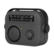 For AirPods Pro 2 Radio Style Wireless Bluetooth Earphones Shockproof Protective Case(Dark Grey)