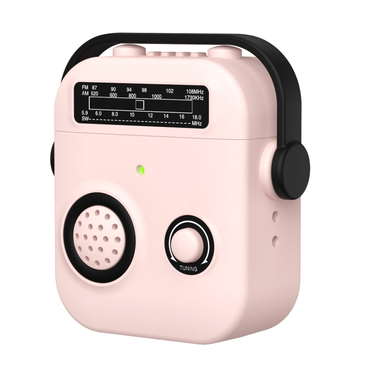 For AirPods 2 / 1 Radio Style Wireless Bluetooth Earphones Shockproof Protective Case(Pink) - For AirPods 1/2 by PMC Jewellery | Online Shopping South Africa | PMC Jewellery | Buy Now Pay Later Mobicred