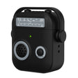 For AirPods 2 / 1 Radio Style Wireless Bluetooth Earphones Shockproof Protective Case(Black) - For AirPods 1/2 by PMC Jewellery | Online Shopping South Africa | PMC Jewellery | Buy Now Pay Later Mobicred