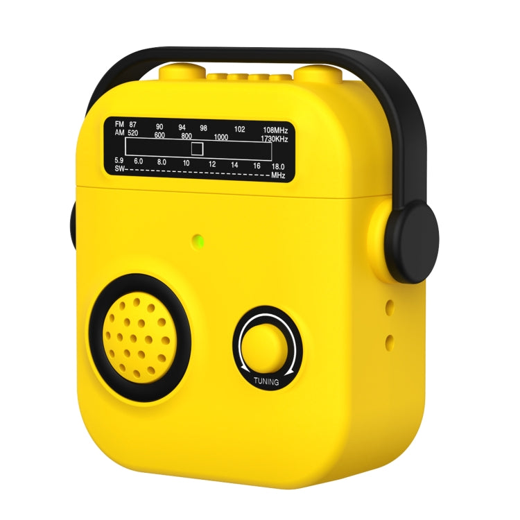 For AirPods 2 / 1 Radio Style Wireless Bluetooth Earphones Shockproof Protective Case(Yellow) - For AirPods 1/2 by PMC Jewellery | Online Shopping South Africa | PMC Jewellery | Buy Now Pay Later Mobicred