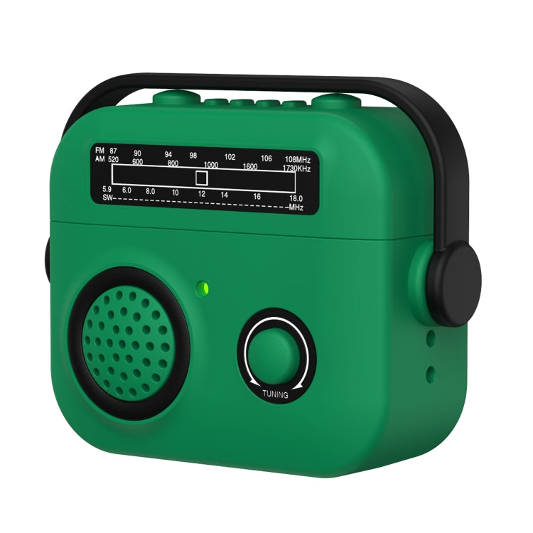 For AirPods 3 Radio Style Wireless Bluetooth Earphones Shockproof Protective Case(Green) - For AirPods 3 by PMC Jewellery | Online Shopping South Africa | PMC Jewellery | Buy Now Pay Later Mobicred