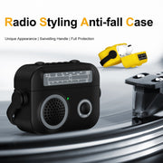 For AirPods Pro 2 Radio Style Wireless Bluetooth Earphones Shockproof Protective Case(Light Grey)