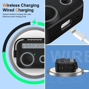 For AirPods Pro 2 Radio Style Wireless Bluetooth Earphones Shockproof Protective Case(Light Grey)