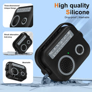 For AirPods 2 / 1 Radio Style Wireless Bluetooth Earphones Shockproof Protective Case(Green)